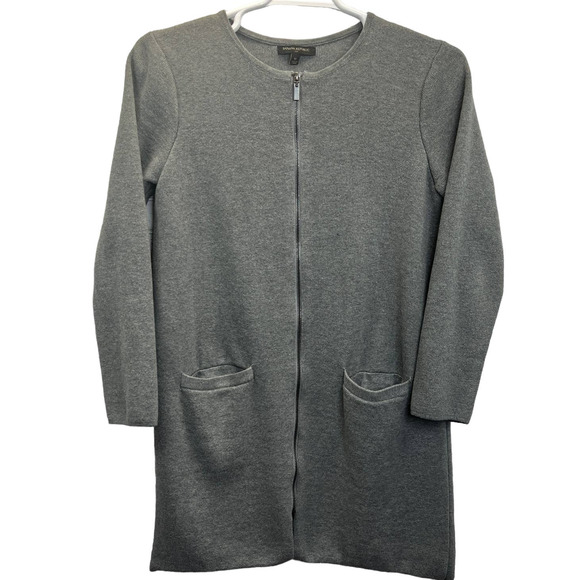 Banana Republic Sweaters - Banana Republic Factory Long Cardigan Sweater Gray Size M Long Sleeve Full Zip